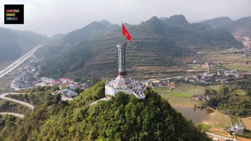 The village below Lung Cu flag tower